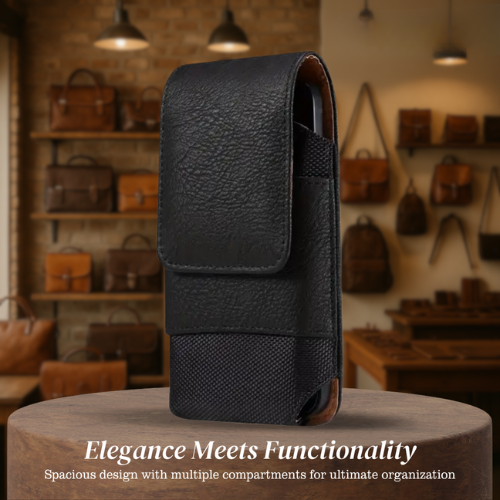 Dimitri | Magnetic Phone Belt Leather Pouch Case