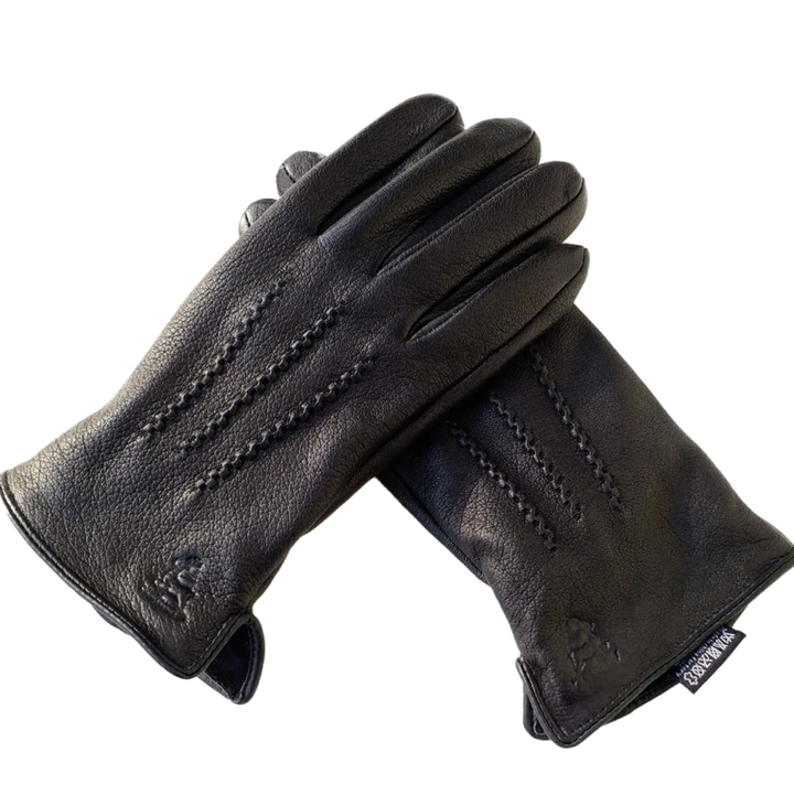 Henry | Deer Pattern Goatskin Winter Gloves