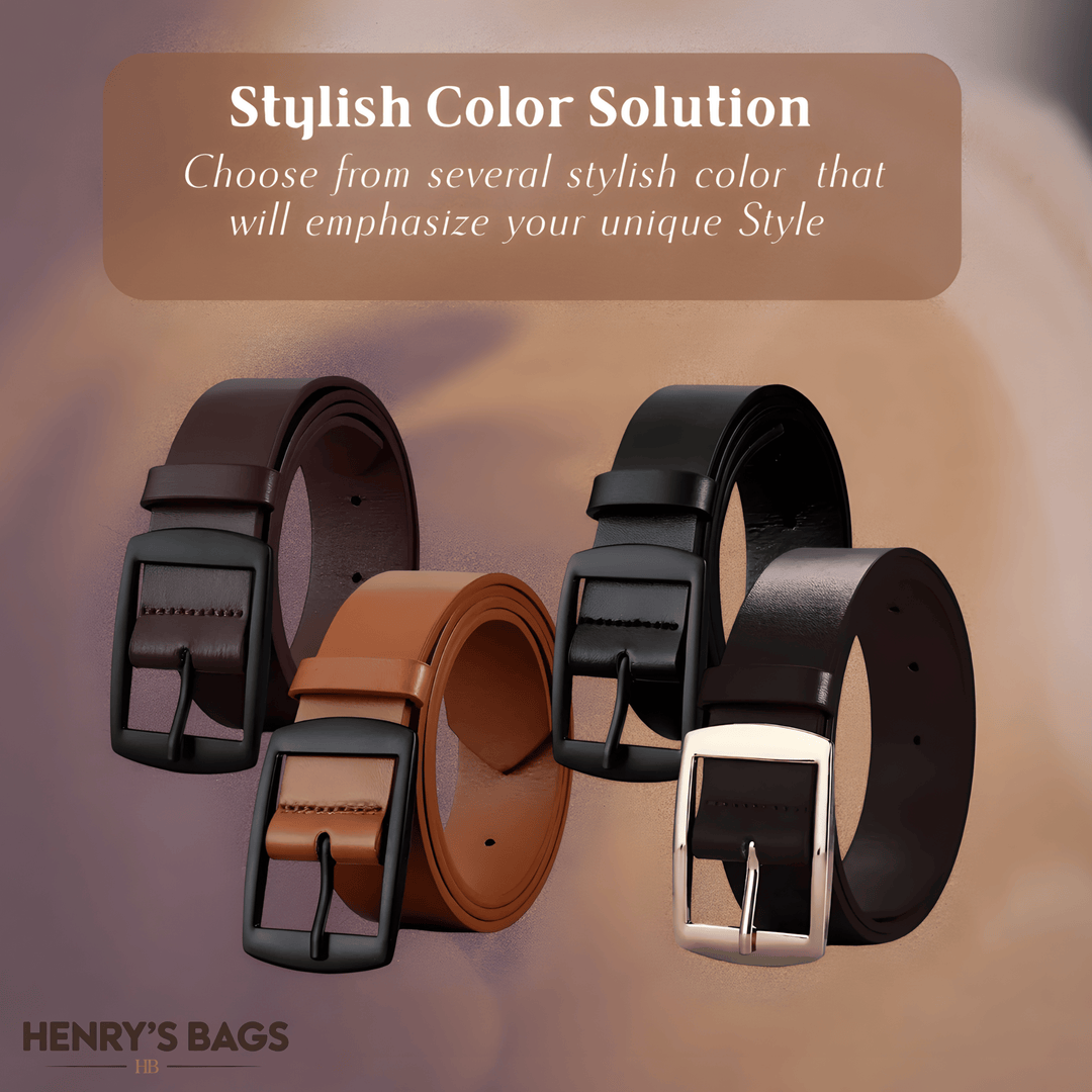 Milan | Everyday Belt with Square Alloy Buckle