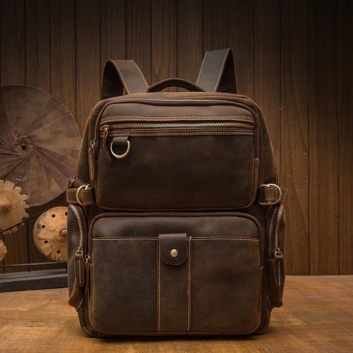 Basel | Brown Leather Backpack