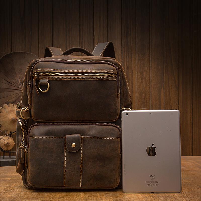 Basel | Brown Leather Backpack