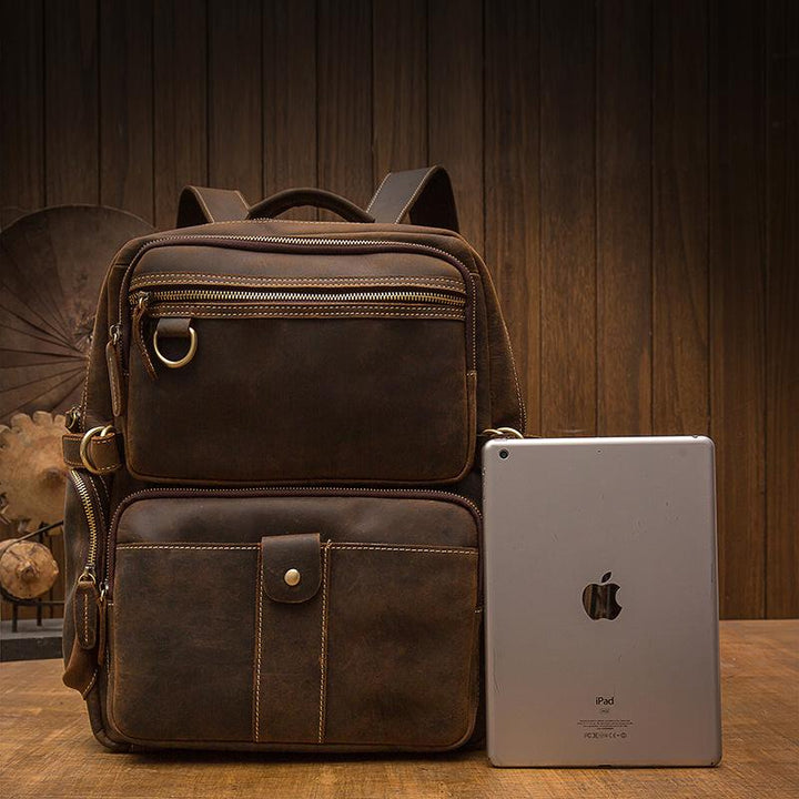 Basel | Brown Leather Backpack