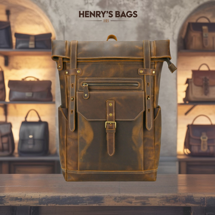 Jasper | Leather Laptop Backpack