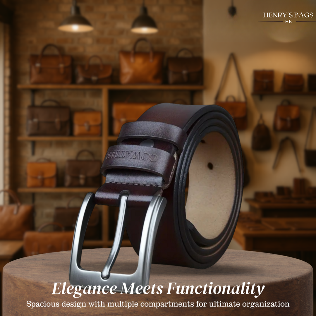 Noah | Vintage Belt with Square Pin Buckle