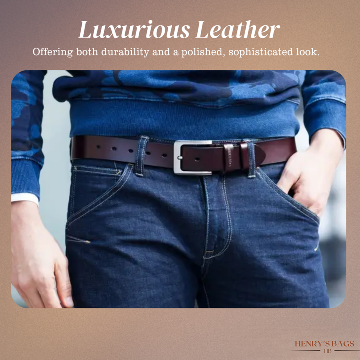 Noah | Vintage Belt with Square Pin Buckle
