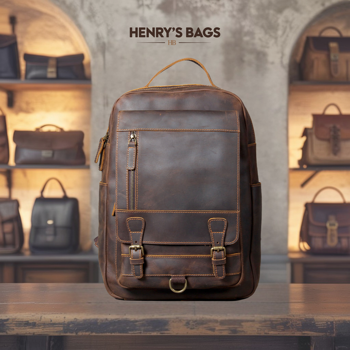Moritz | Brown Leather Backpack