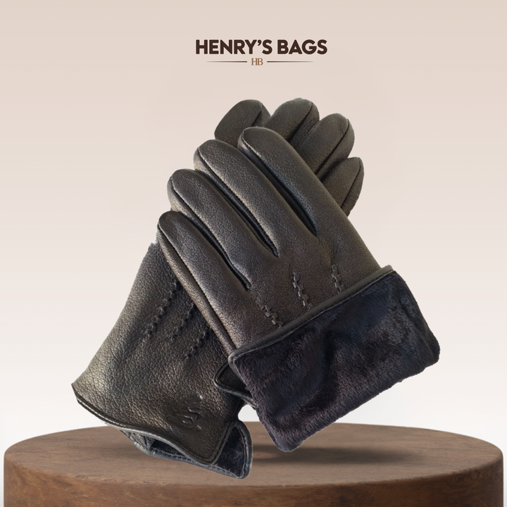 Henry | Deer Pattern Goatskin Winter Gloves