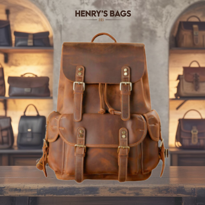 Lund | Leather Travel Backpack
