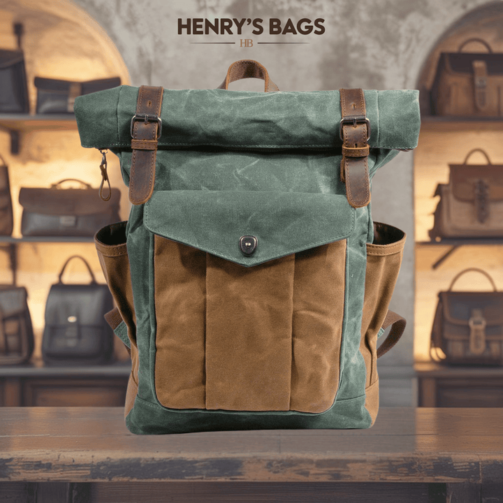 Marseille | Vaxad Canvas Roll-top Backpack