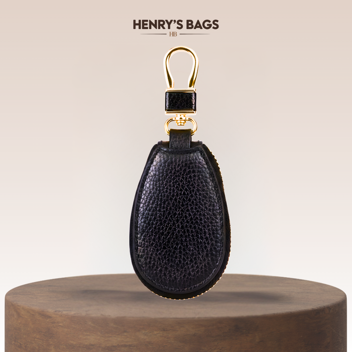 Rufus | Pebble Grain Leather Key Case Holder