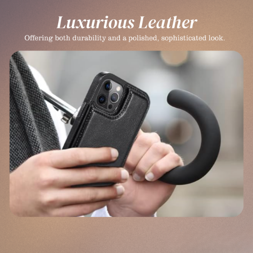Preston | Magnetic Wallet Flip Phone Case for iPhone