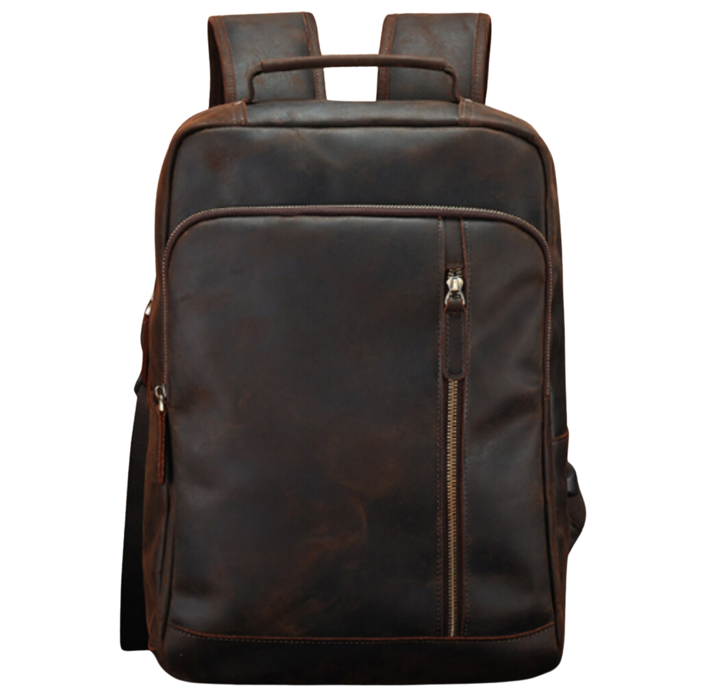 Portly | Crazy Horse Leather Backpack