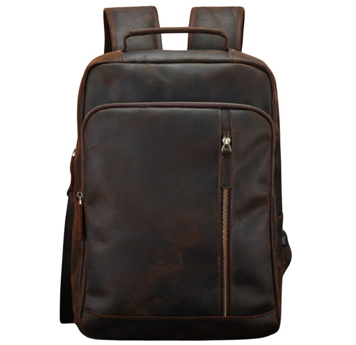 Portly | Crazy Horse Leather Backpack