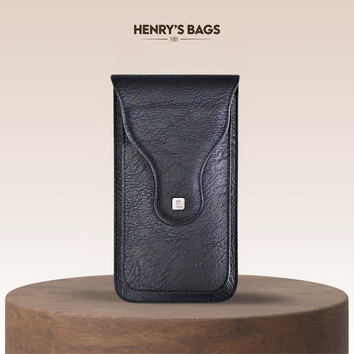 Xavier | Carabiner Clip Leather Phone Holster