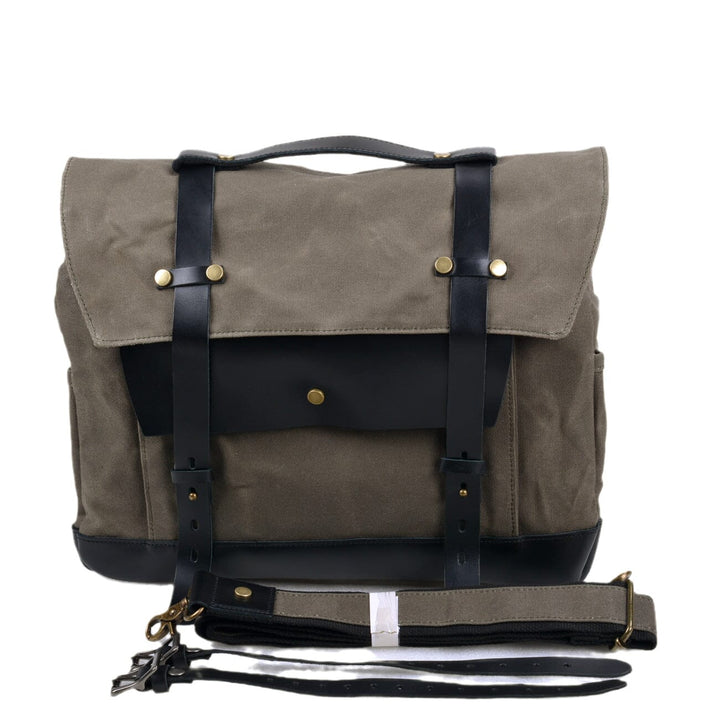 Seattle | Canvas Motorcycle Saddlebag