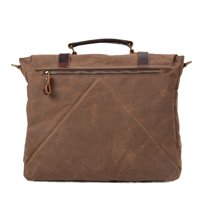 Bruges | Canvas And Leather Clutch Bag