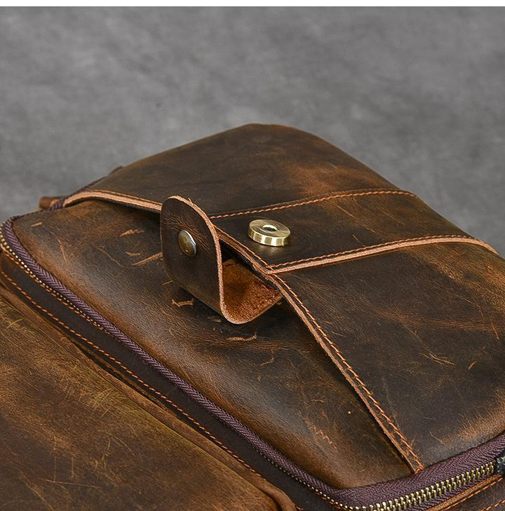 Basel | Brown Leather Backpack
