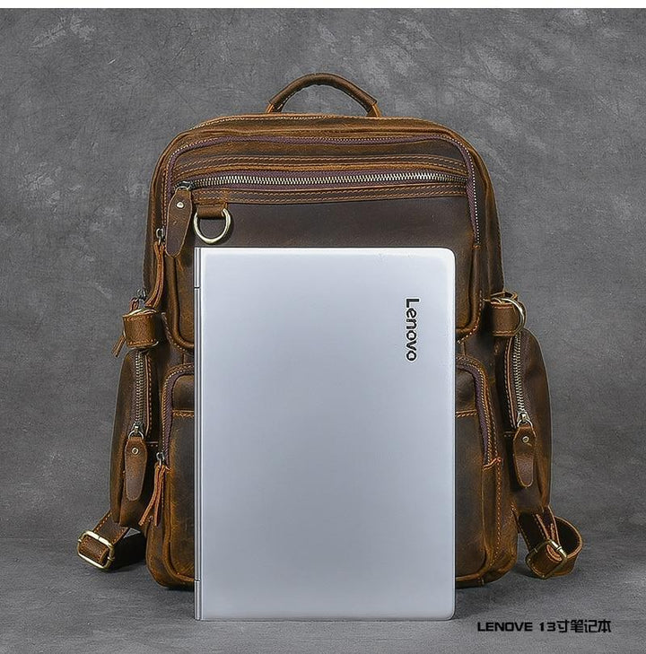 Basel | Brown Leather Backpack