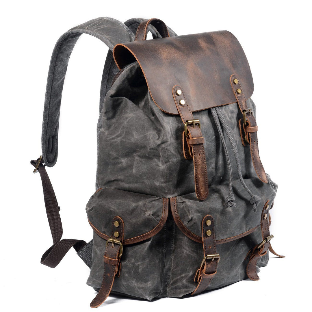 Salzburg | Canvas Leather Backpack