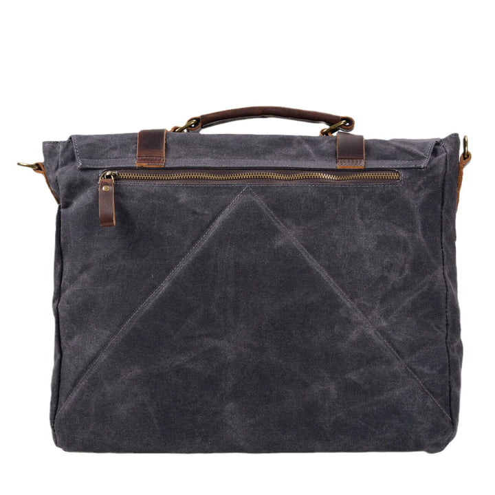 Bruges | Canvas And Leather Clutch Bag