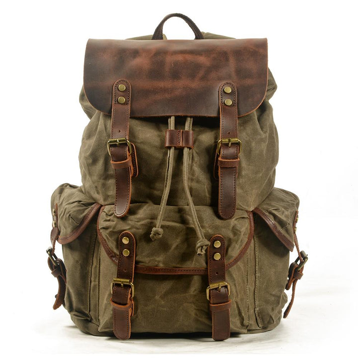 Salzburg | Canvas Leather Backpack