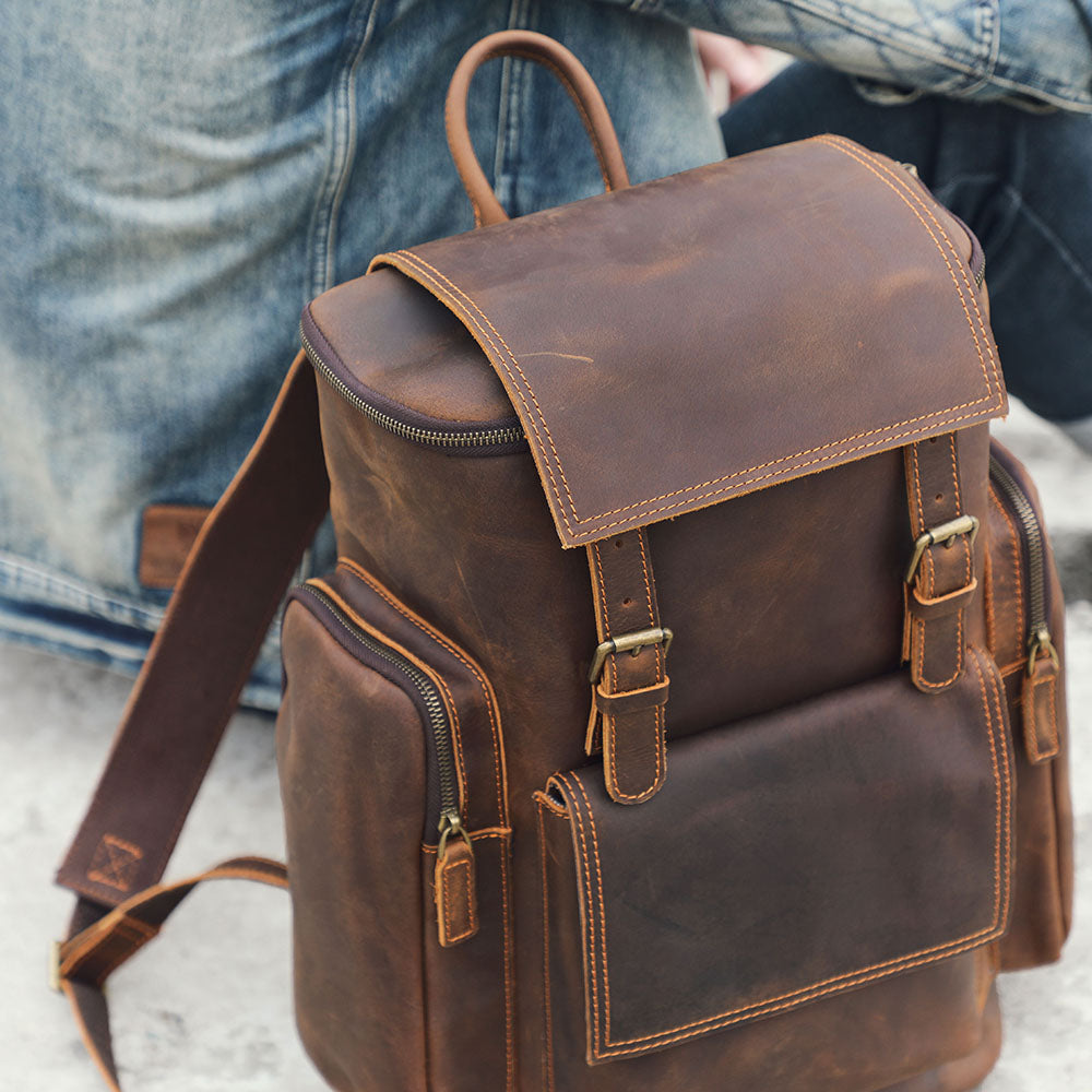 Kalmar | Leather Laptop Backpack