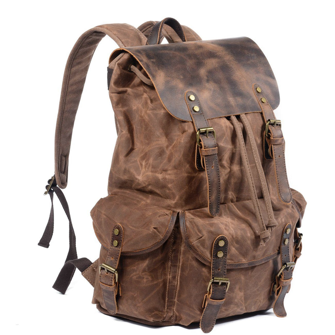 Salzburg | Canvas Leather Backpack