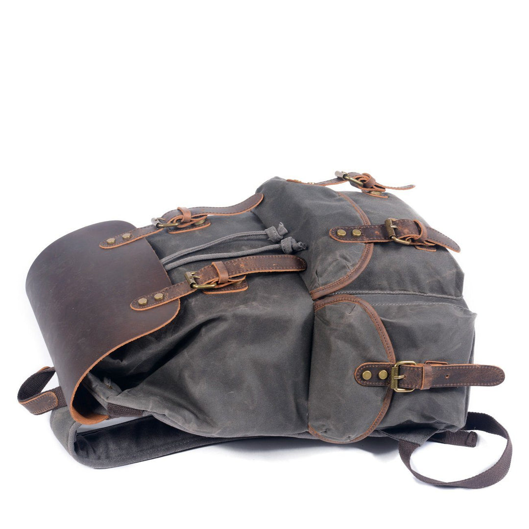 Salzburg | Canvas Leather Backpack