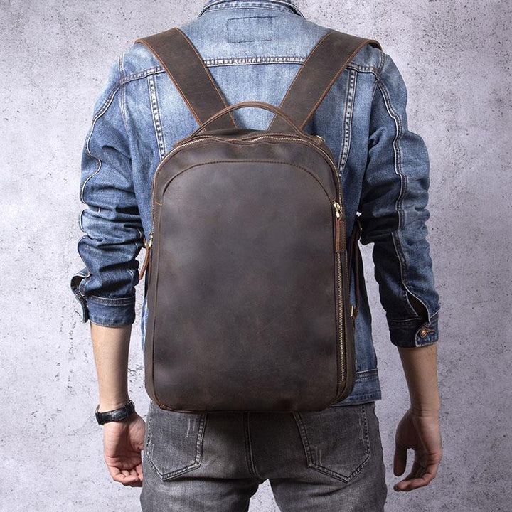 Toledo | Brown Leather Backpack